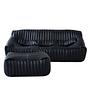 Sandra Lounge Set 2 pz. pelle Madras nero 0