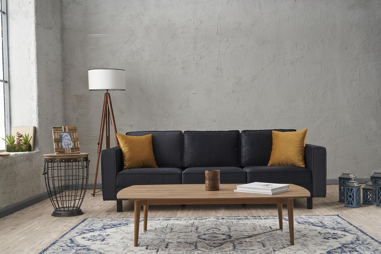Kale Sofa 3-seater velvet anthracite 0