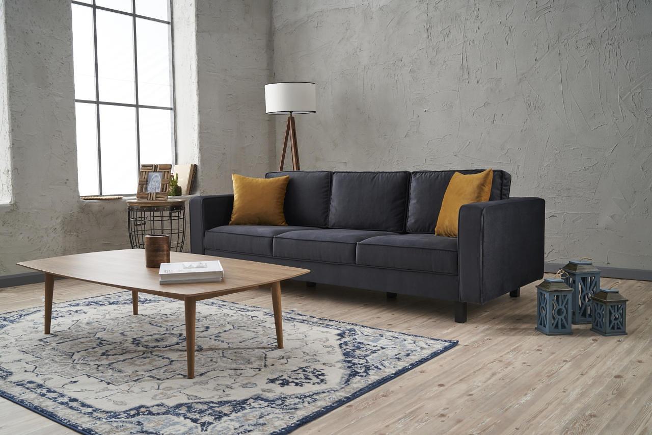 Kale Sofa 3-seater velvet anthracite 2