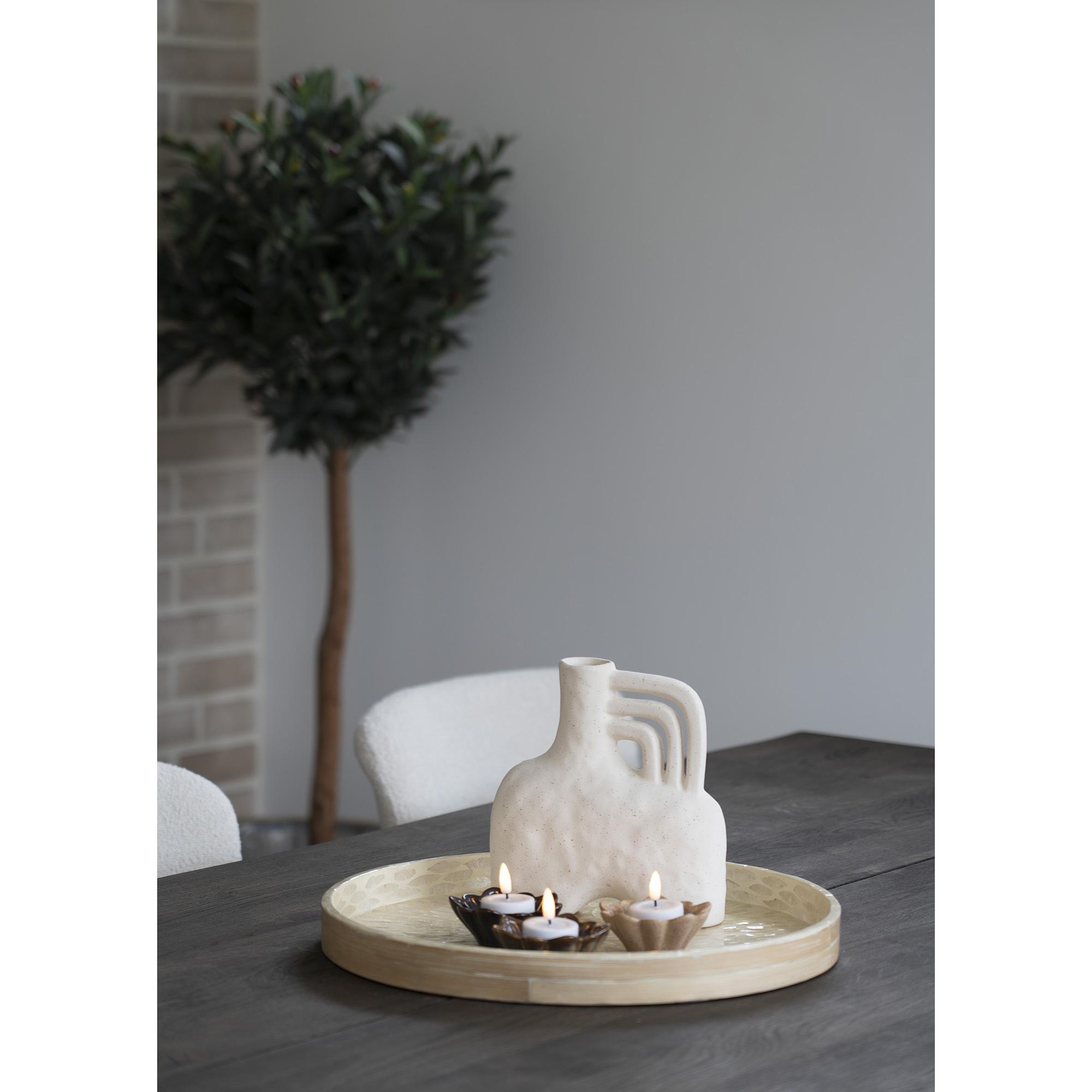 Tray Tray Bamboo Beige Ø 40cm 0