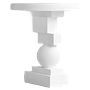 Artist Side table Fiber concrete Bone white 0