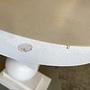 Artist Side table Fiber concrete Bone white 3