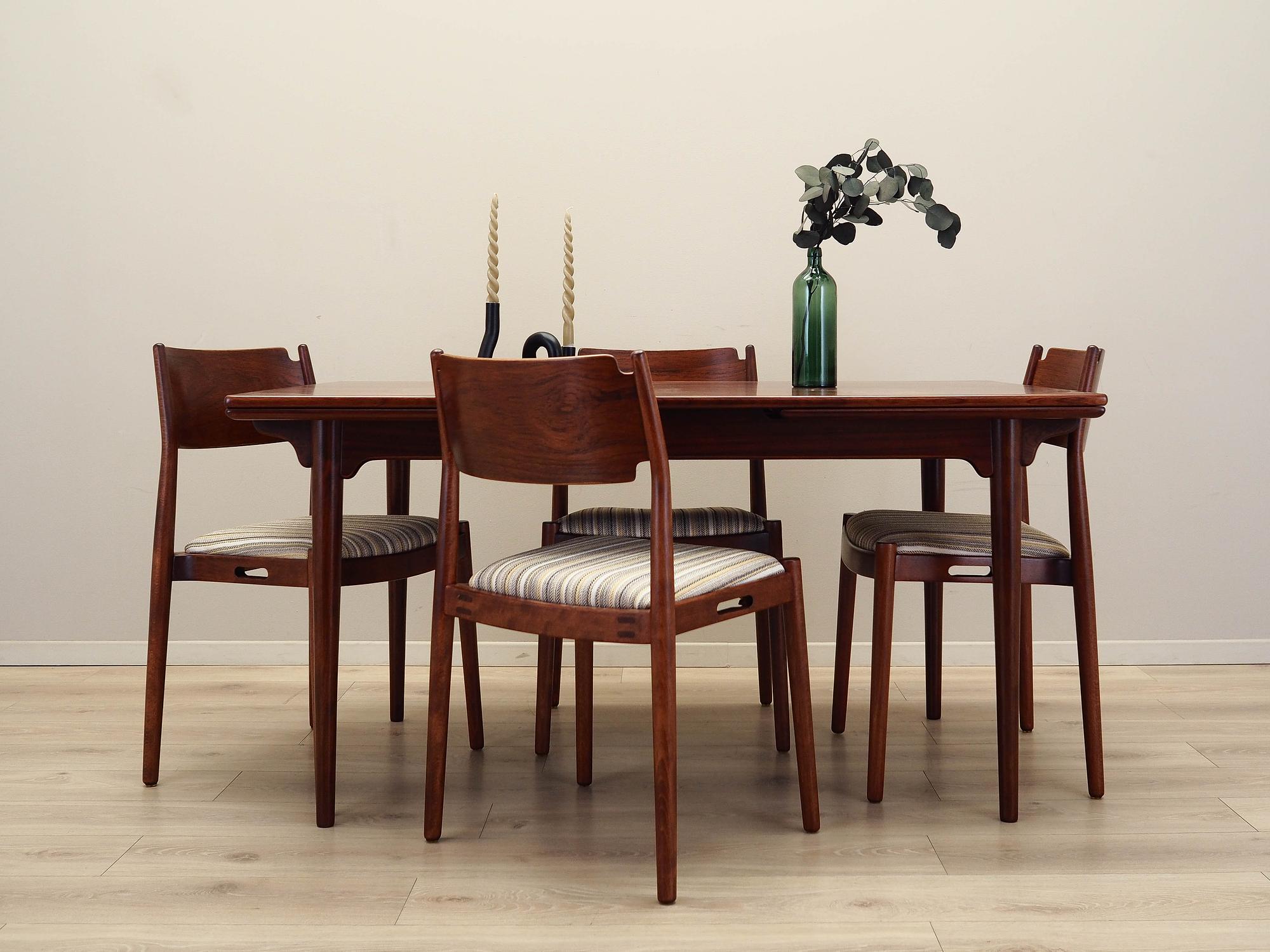 4x Chair Set Multicolored 1970s 1