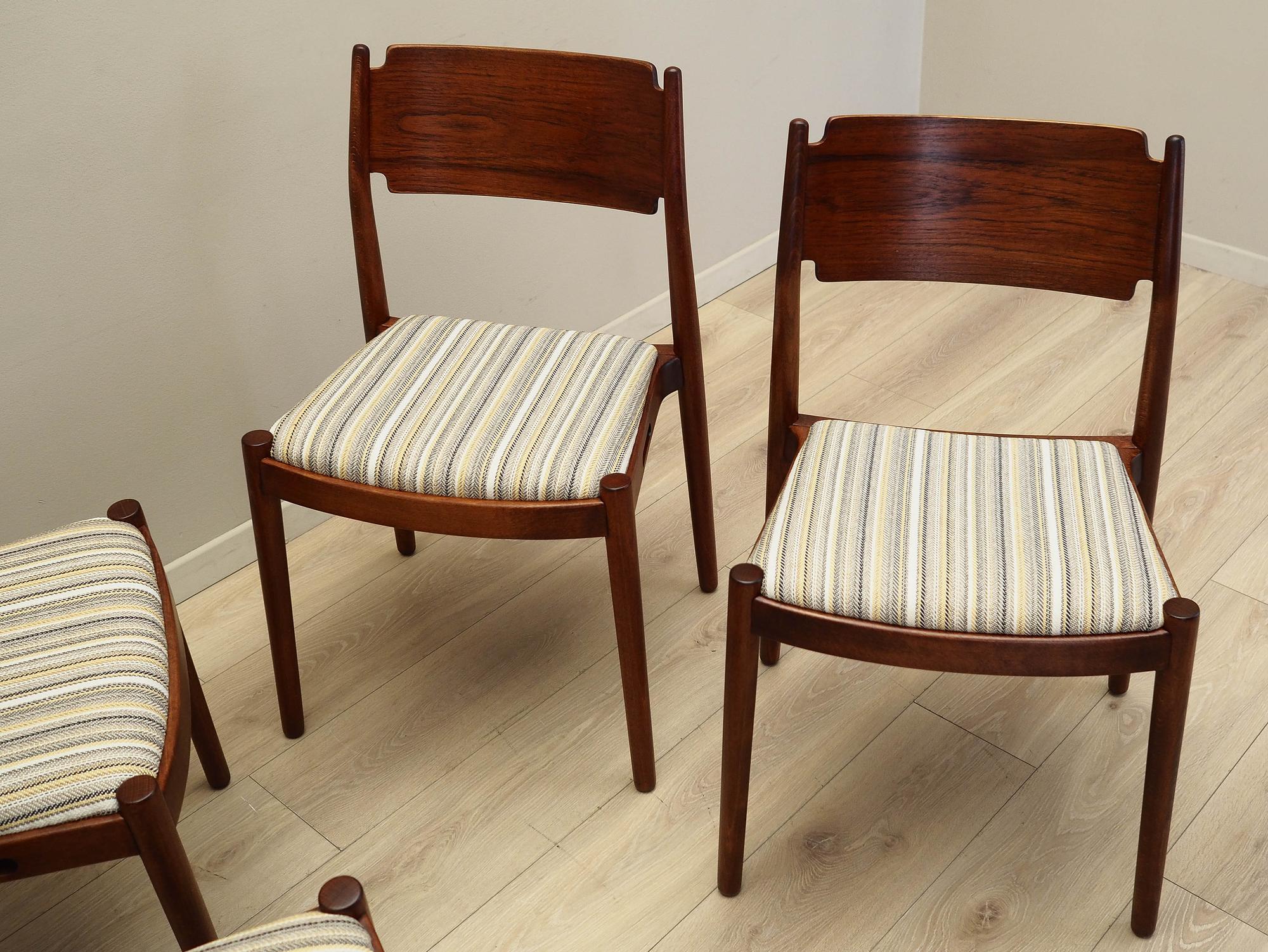 4x Chair Set Multicolored 1970s 7