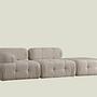 Doblo Modular Sofa 3-Seater Cream Bouclé 2