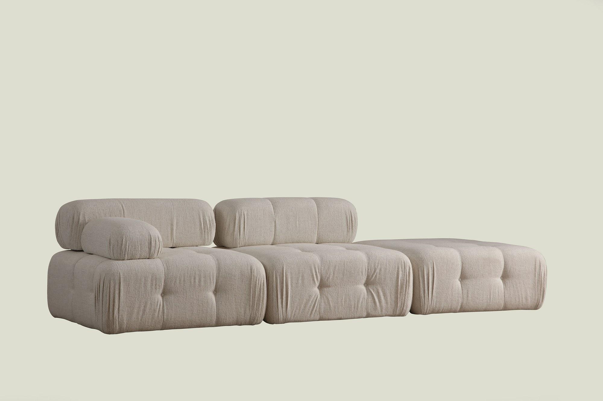 Doblo Modulares Sofa 3-Sitzer Cream Bouclé 2