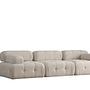 Doblo Modular Sofa 3-Seater Cream Bouclé 5