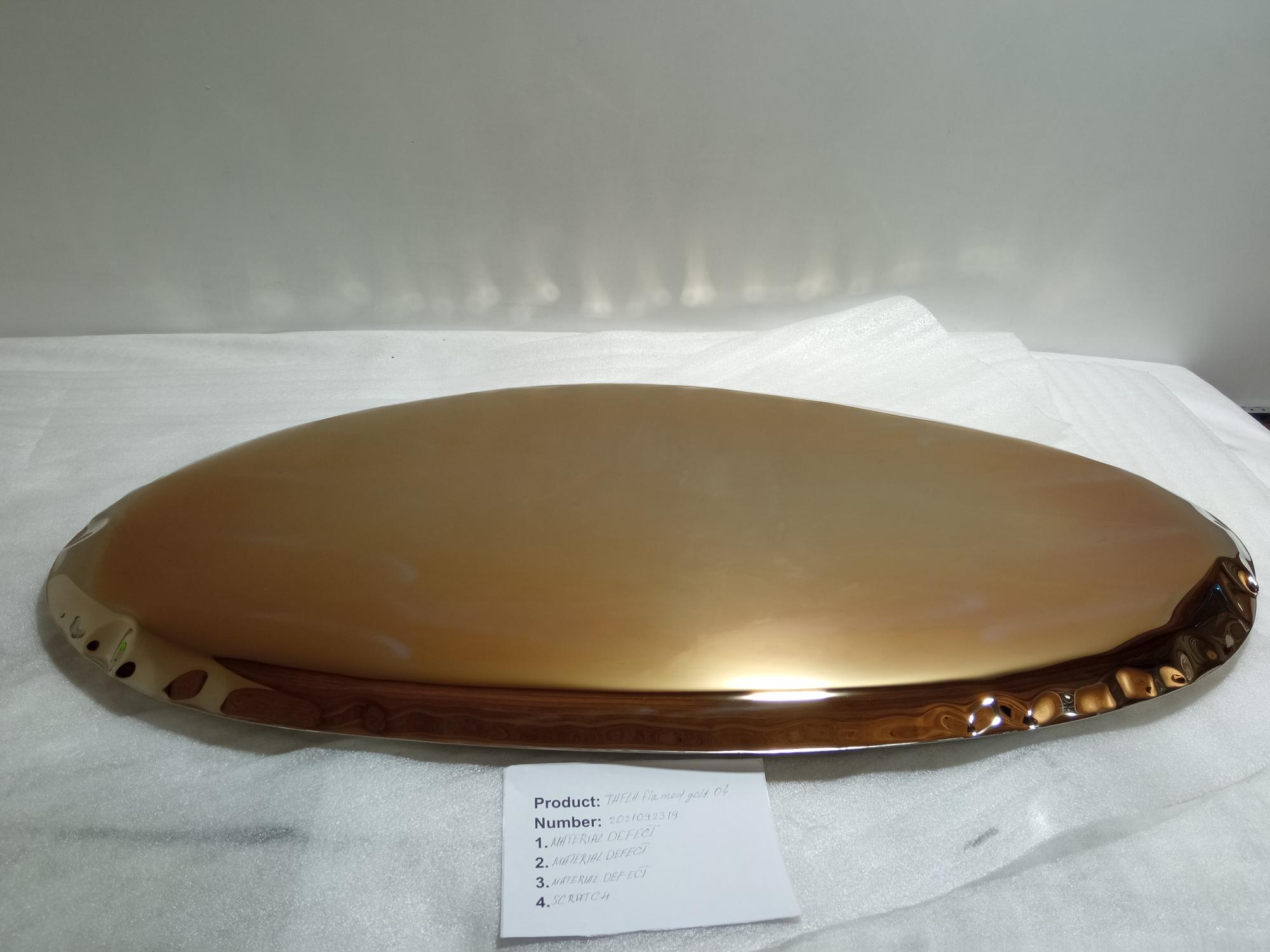 Tafla Spiegel O4 Edelstahl Flammendes Gold 4