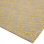 Nexus Fine Lines Rug Silver Yellow Wool 120x170cm 2