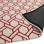 Nexus Fine Lines Rug Silver Red Wool 230x160cm 3