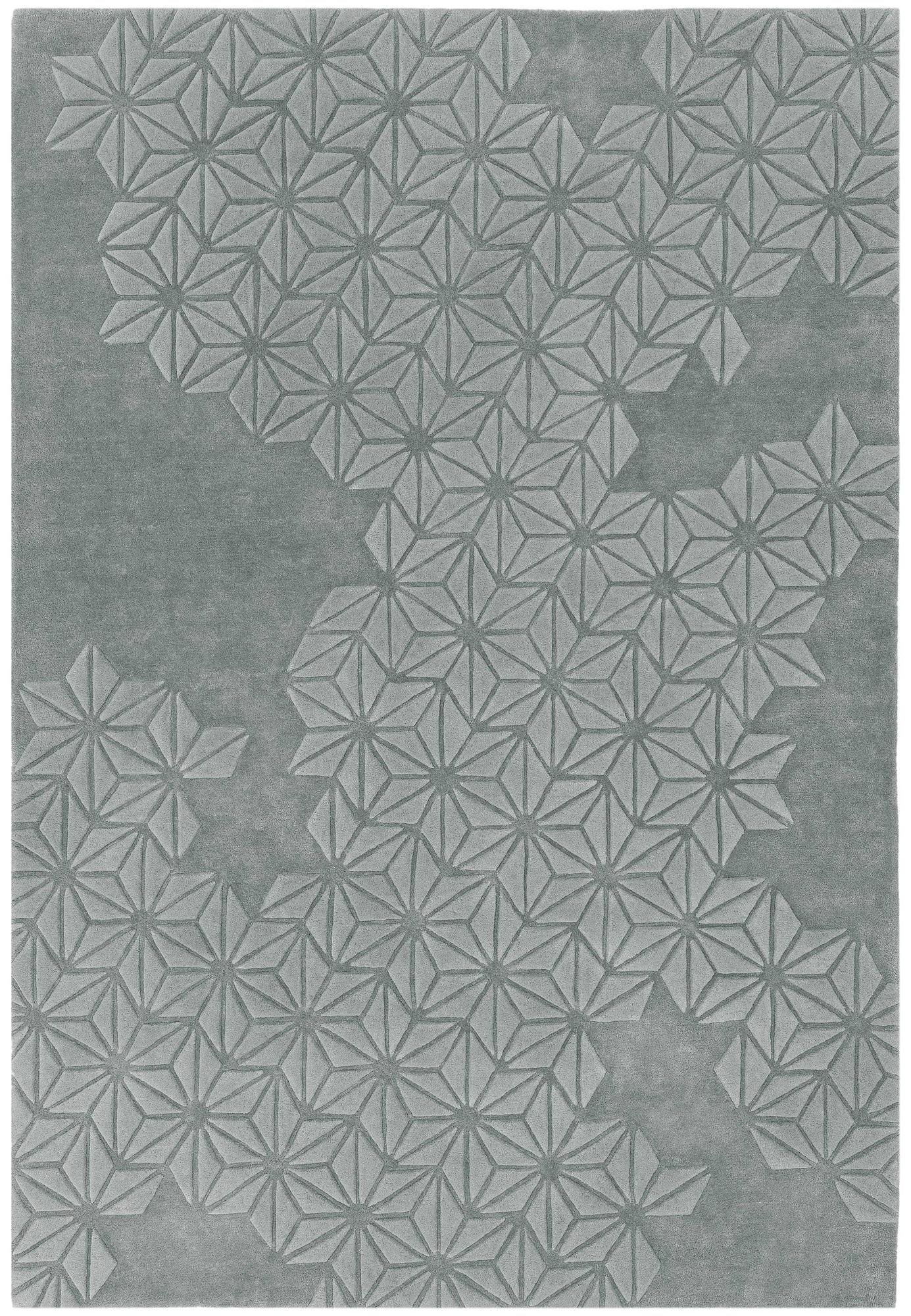Starburst Carpet Wool Silver 160x230cm 0