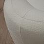 Modern armchair bouclé white 4