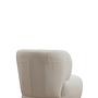 Moderner Sessel Bouclé Weiß 3
