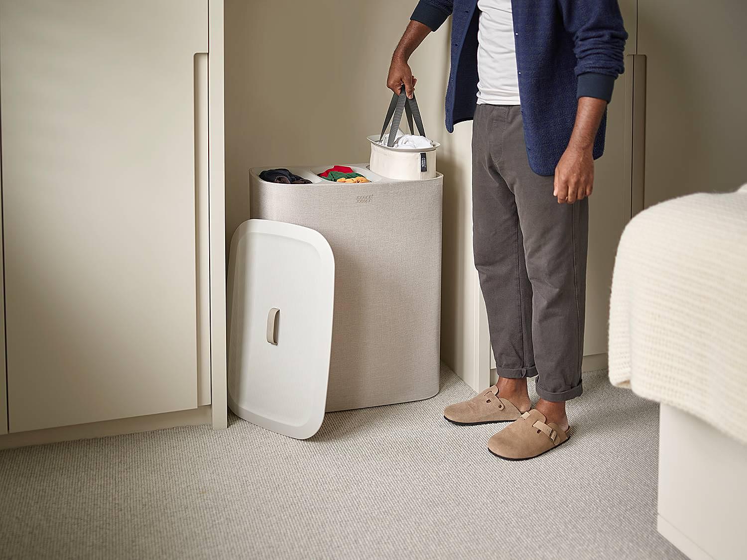 Tota Trio Laundry Hamper Cotton Polyester Ecru 3