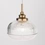 Moon pendant light 1-flame type C clear glass aluminum 0