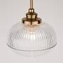 Moon pendant light 1-flame type C clear glass aluminum 3