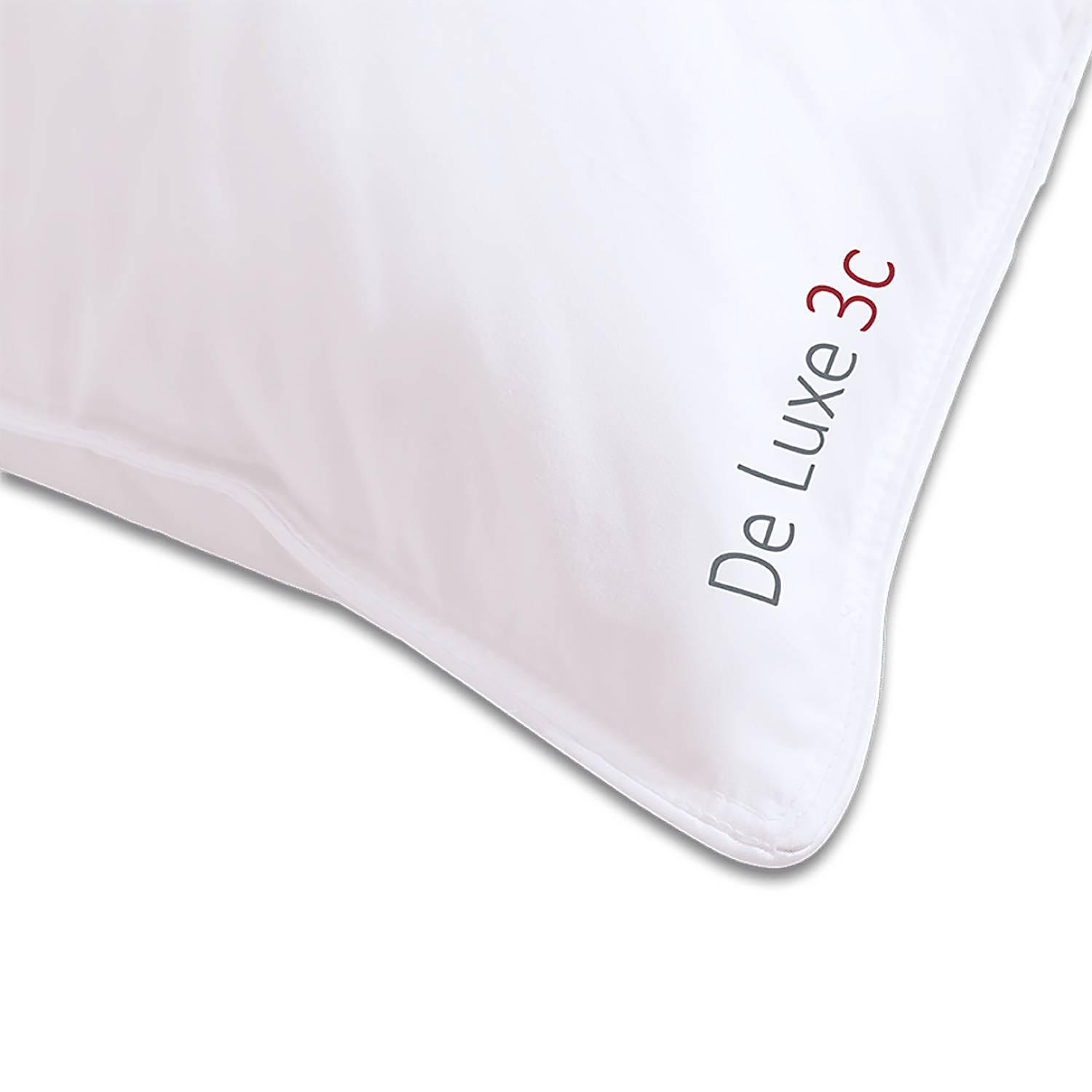 DeLuxe Down Pillow 40x60cm Cotton Feathers White 2