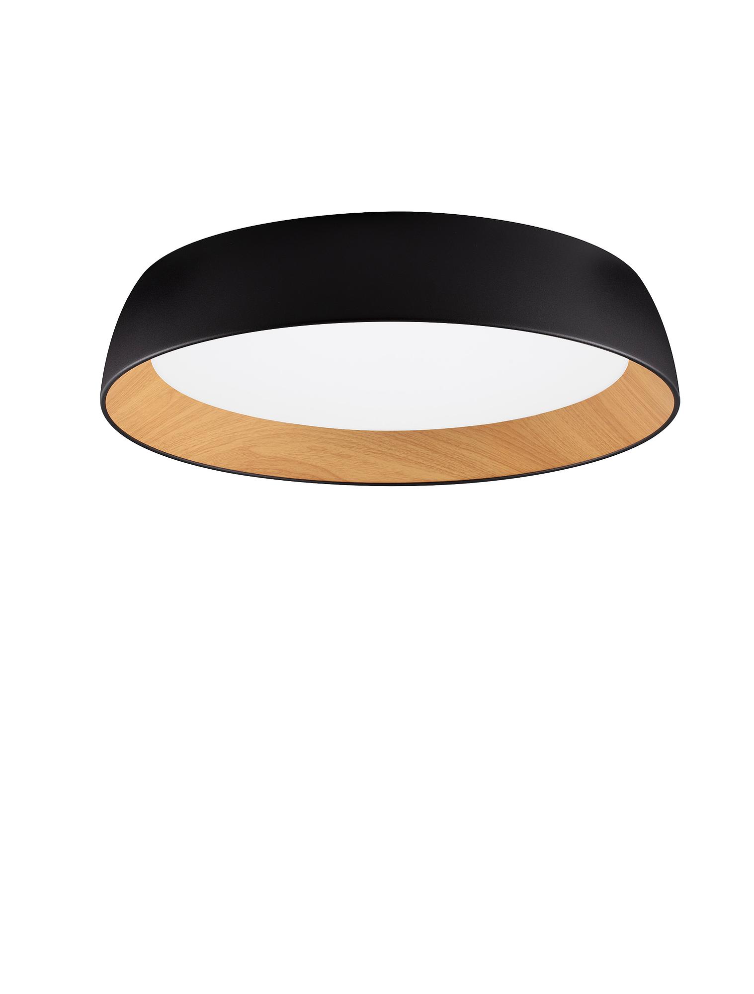 Sigi ceiling light Aluminum Acrylic glass Black Ø 60 cm 3