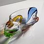 Vintage Schale Glas 1950er Jahre 2