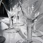 Set di decanter in cristallo trasparente anni '80 7