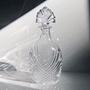 Vintage Art Deco Carafe Crystal Transparent 1980s 0