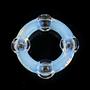 Vintage candlestick opal glass 1960s 7