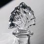 Vintage Art Deco Karaffe Kristall Transparent 1980er Jahre 2