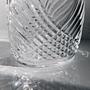 Vintage Art Deco Karaffe Kristall Transparent 1980er Jahre 3