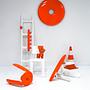 Plopp Standard Stool Aluminum Neon Orange RAL 2005 0