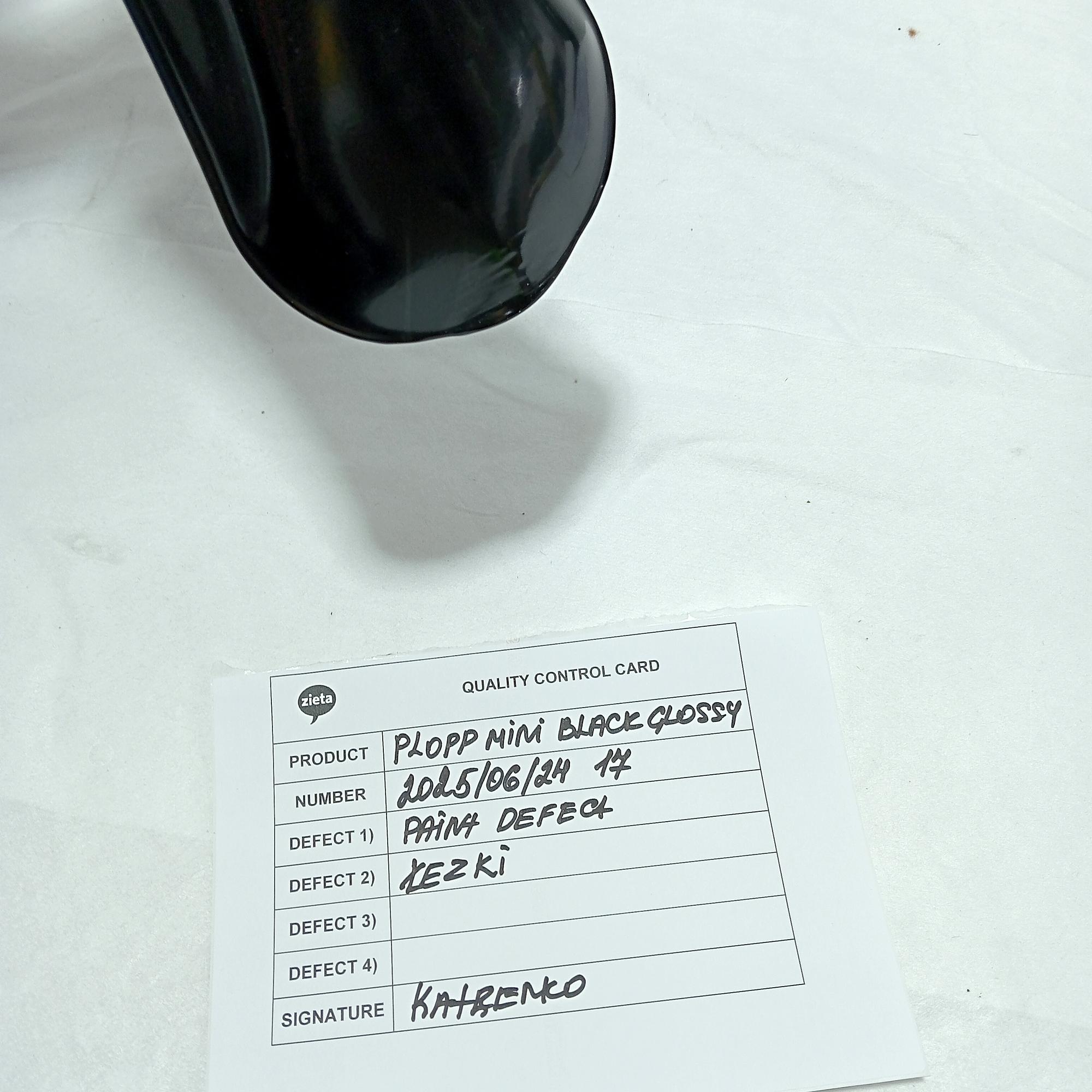 Plopp Mini Stool Steel Black Glossy 2