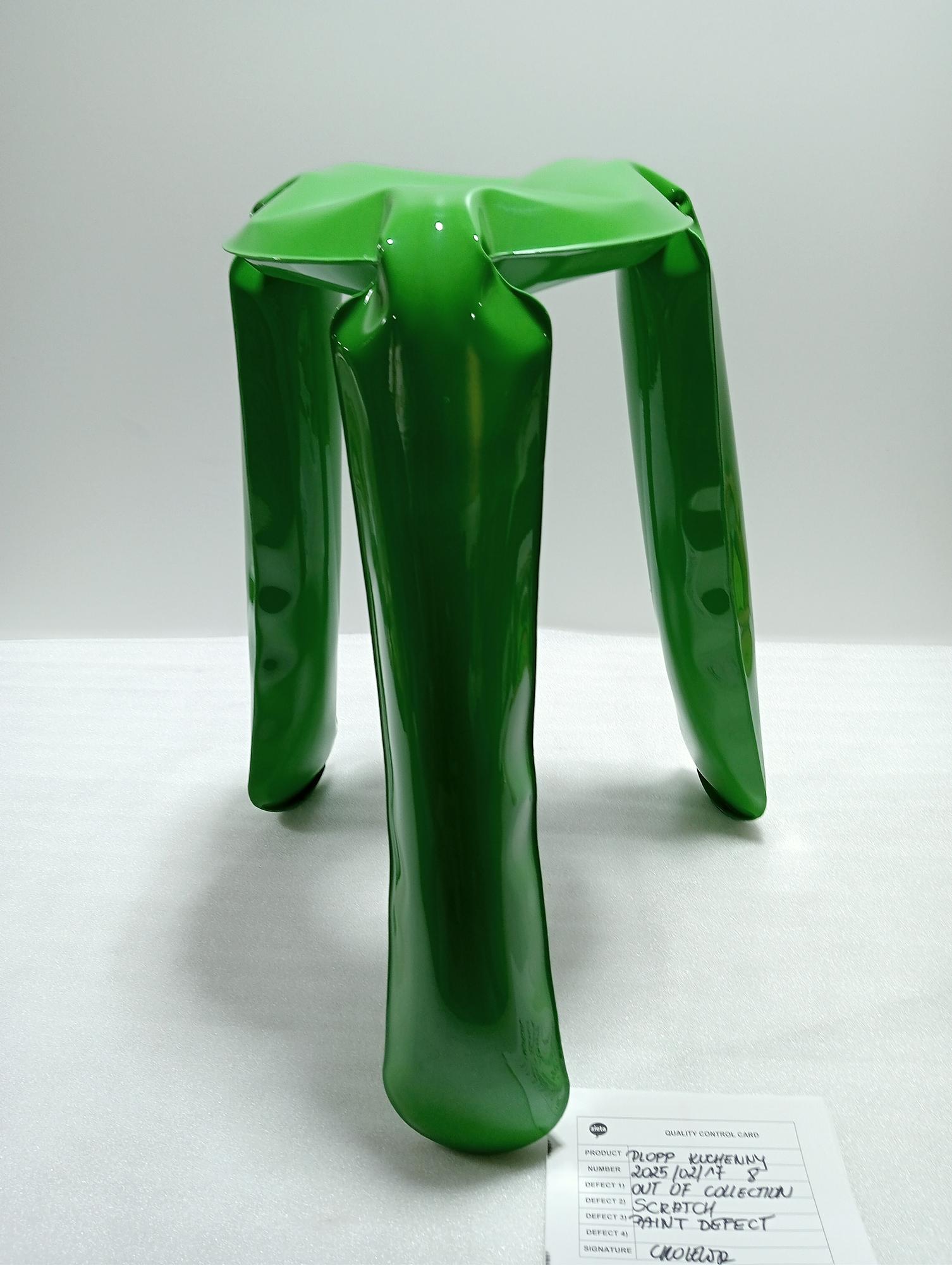 Plopp Kitchen stool Steel Green 0