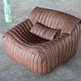 Togo Armchair Smooth Leather Folk Brown 2