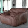 Togo Armchair Smooth Leather Folk Brown 3