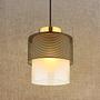 Pendant Light Olga Satin Glass Iron 1