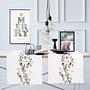 Table runner mixed fabric white 2