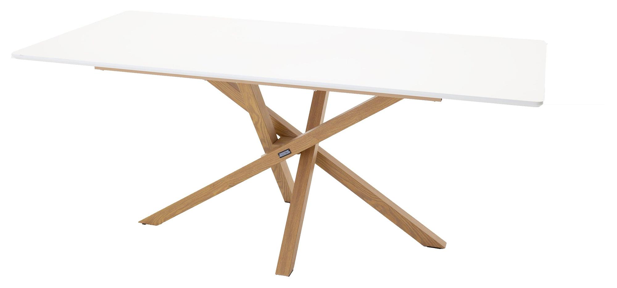 Piazza Dining table Oak effect White 180x90x75cm 0