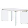 Ester Dining Table Glass Concrete look 100x180cm 2