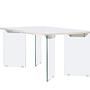 Ester Dining Table Glass Concrete look 100x180cm 8