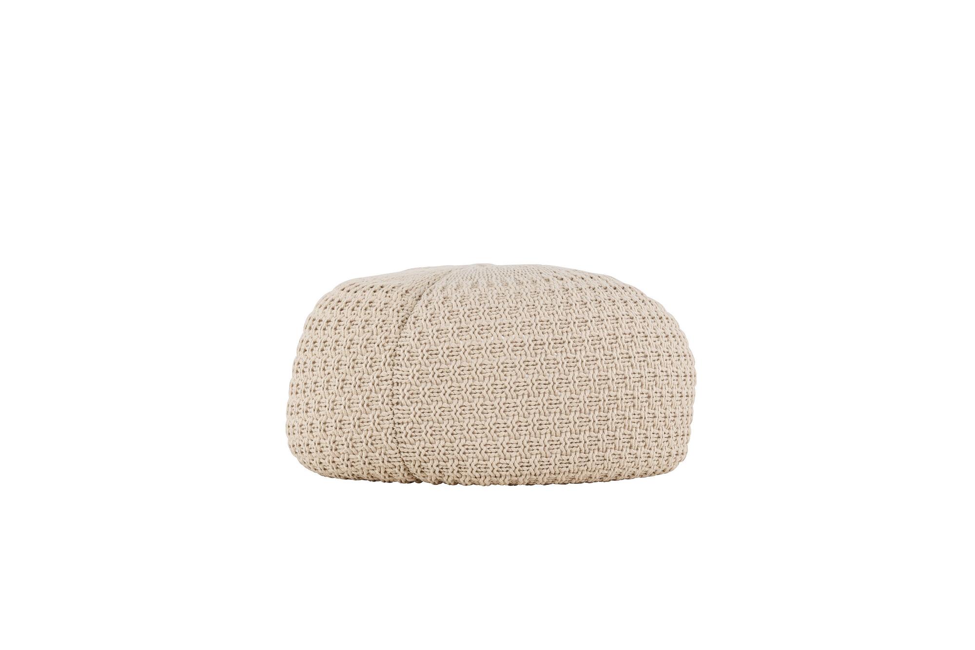 Sam Pouf Beige ⌀60cm 7