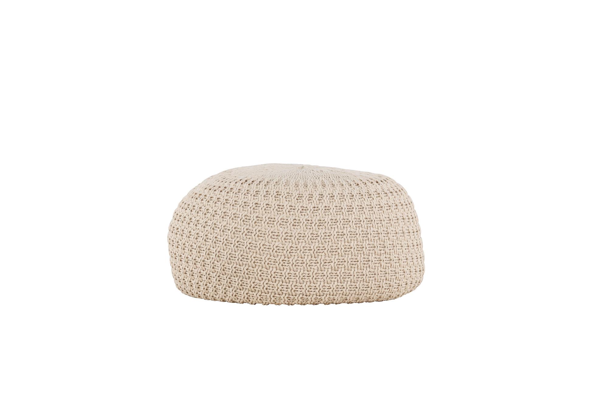 Sam Pouf Beige ⌀45cm 1