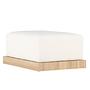 Ivy Ottoman Wood-look Bouclé White 2