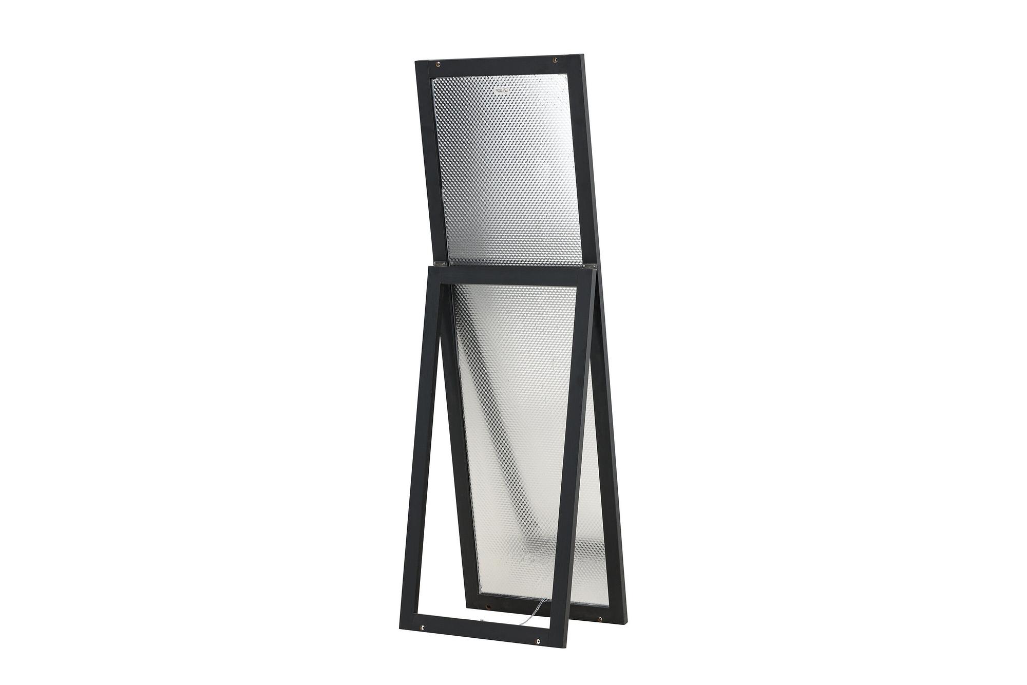 Sebring Mirror Wood Glass Black 55x170cm 7