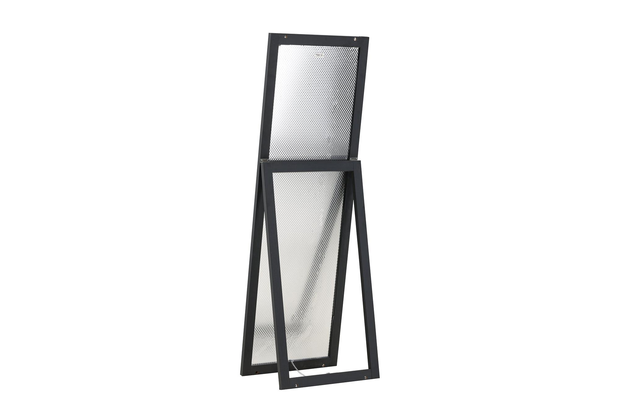 Sebring Mirror Wood Glass Black 55x170cm 5