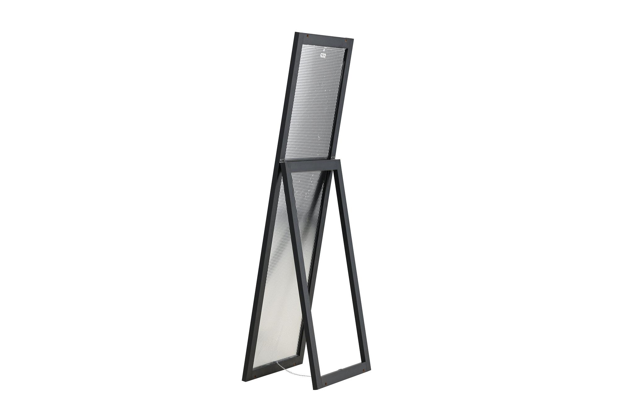 Sebring Mirror Wood Glass Black 55x170cm 4