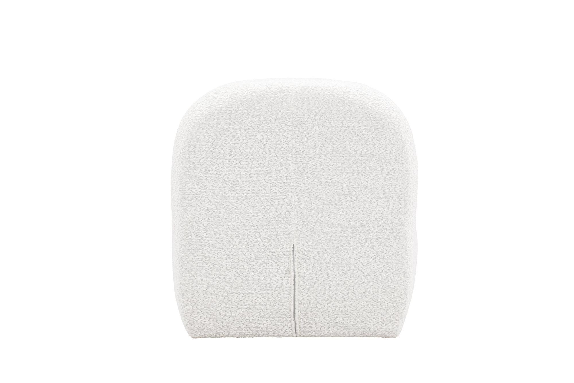 Mahla Lounge Chair White Boucle 6