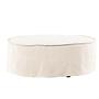 Vindö Ottoman Beige Linen ⌀101cm 4