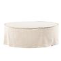 Vindö Ottoman Beige Leinen ⌀101cm 3