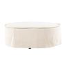Vindö Ottoman Beige Linen ⌀101cm 5