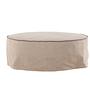 Vindö Ottoman Brown Linen ⌀101cm 7