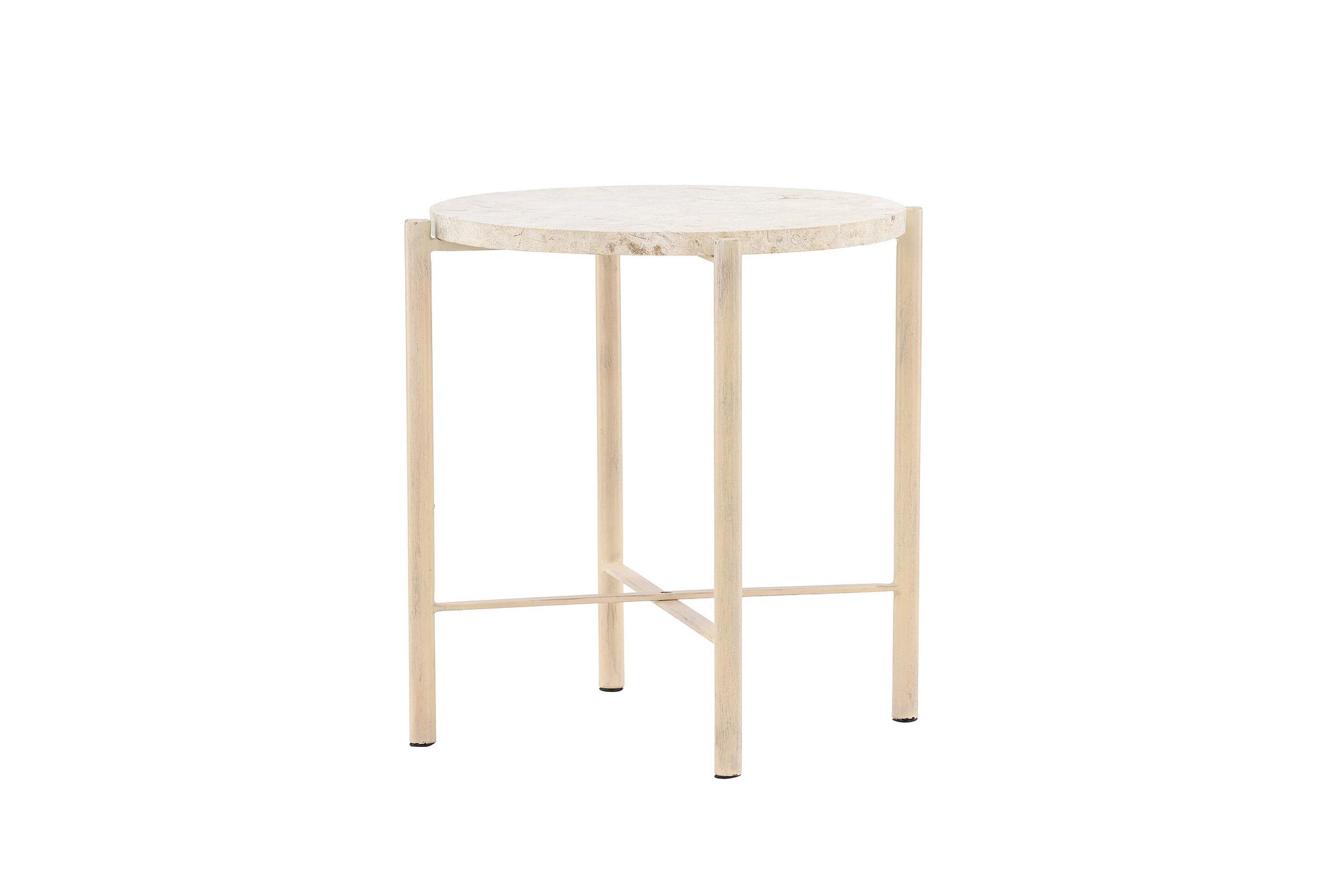 Sandhamn Sofatisch Mactan Beige ⌀40cm 4